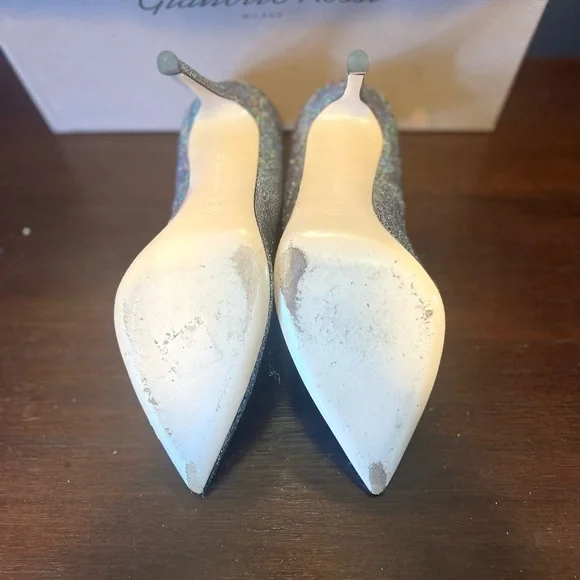 Gianvito Rossi Silver Kaleido Heels - Picture 6 of 6